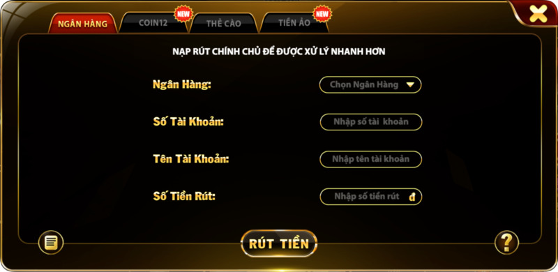 Rút tiền Go88 dễ dàng với 4 hình thức rút tiền