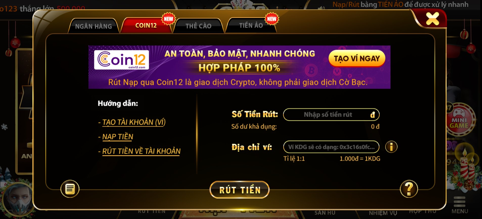 Go88 rút tiền phương pháp Coin12